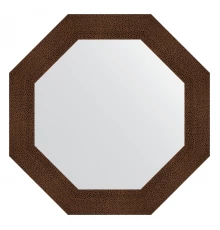 Зеркало настенное Octagon EVOFORM в багетной раме бронзовая лава, 71х71 см, BY 7355