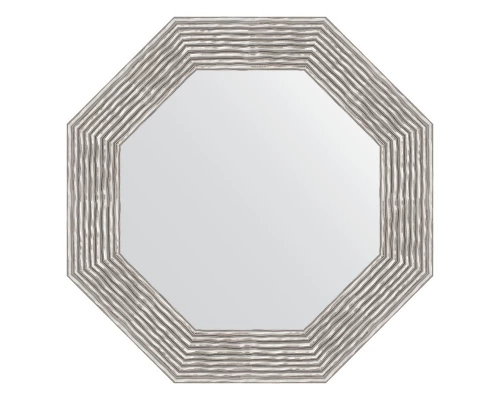 Зеркало настенное Octagon EVOFORM в багетной раме волна хром, 61х61 см, BY 7356