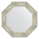 Зеркало настенное Octagon EVOFORM в багетной раме алюминий, 61х61 см, BY 7358