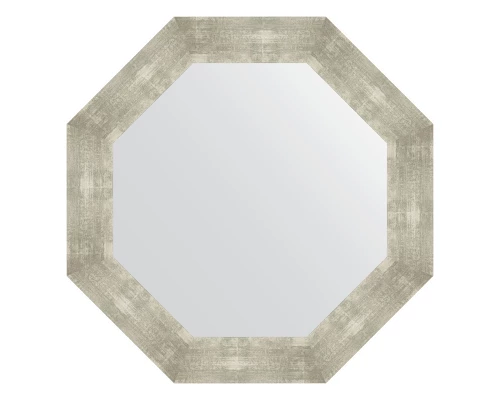 Зеркало настенное Octagon EVOFORM в багетной раме алюминий, 71х71 см, BY 7359