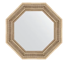 Зеркало настенное Octagon EVOFORM в багетной раме серебряный акведук, 62х62 см, BY 7360