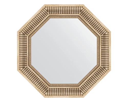 Зеркало настенное Octagon EVOFORM в багетной раме серебряный акведук, 62х62 см, BY 7360