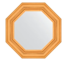 Зеркало настенное Octagon EVOFORM в багетной раме травленое золото, 64х64 см, BY 7362