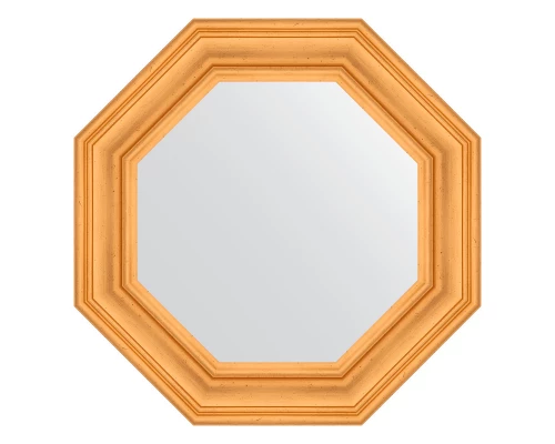 Зеркало настенное Octagon EVOFORM в багетной раме травленое золото, 64х64 см, BY 7362