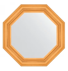 Зеркало настенное Octagon EVOFORM в багетной раме травленое золото, 74х74 см, BY 7363