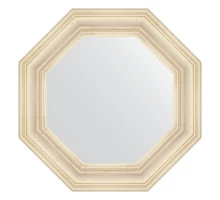 Зеркало настенное Octagon EVOFORM в багетной раме травленое серебро, 64х64 см, BY 7364