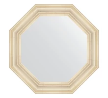 Зеркало настенное Octagon EVOFORM в багетной раме травленое серебро, 74х74 см, BY 7365
