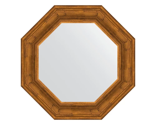 Зеркало настенное Octagon EVOFORM в багетной раме травленая бронза, 64х64 см, BY 7366