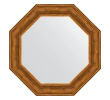 Зеркало настенное Octagon EVOFORM в багетной раме травленая бронза, 74х74 см, BY 7367
