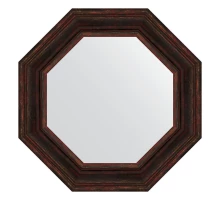 Зеркало настенное Octagon EVOFORM в багетной раме тёмный прованс, 64х64 см, BY 7368