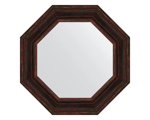 Зеркало настенное Octagon EVOFORM в багетной раме тёмный прованс, 64х64 см, BY 7368