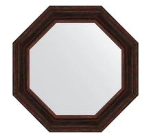 Зеркало настенное Octagon EVOFORM в багетной раме тёмный прованс, 74х74 см, BY 7369
