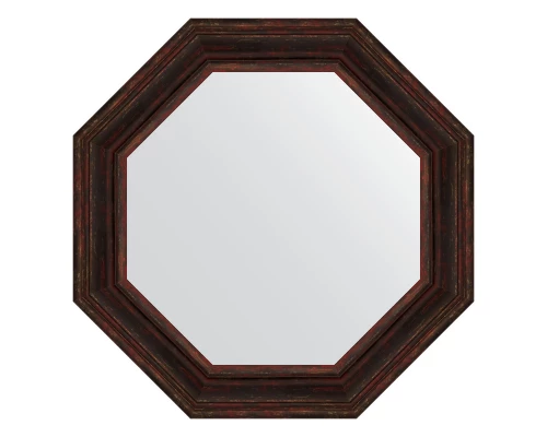 Зеркало настенное Octagon EVOFORM в багетной раме тёмный прованс, 74х74 см, BY 7369