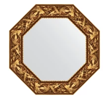 Зеркало настенное Octagon EVOFORM в багетной раме византия золото, 63х63 см, BY 7370