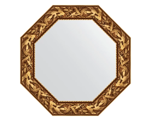 Зеркало настенное Octagon EVOFORM в багетной раме византия золото, 73х73 см, BY 7371