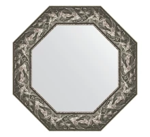 Зеркало настенное Octagon EVOFORM в багетной раме византия серебро, 63х63 см, BY 7372