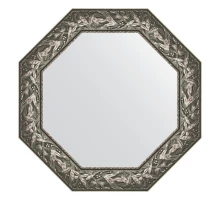 Зеркало настенное Octagon EVOFORM в багетной раме византия серебро, 73х73 см, BY 7373