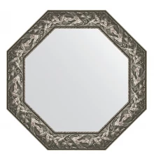 Зеркало настенное Octagon EVOFORM в багетной раме византия серебро, 73х73 см, BY 7373
