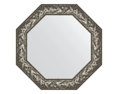 Зеркало настенное Octagon EVOFORM в багетной раме византия серебро, 73х73 см, BY 7373