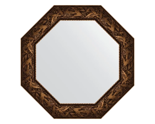 Зеркало настенное Octagon EVOFORM в багетной раме византия бронза, 73х73 см, BY 7375