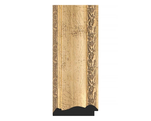 Зеркало настенное Octagon EVOFORM в багетной раме состаренное серебро с орнаментом, 67х67 см, BY 7390