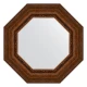 Зеркало настенное Octagon EVOFORM в багетной раме состаренная бронза с орнаментом, 67х67 см, BY 7392