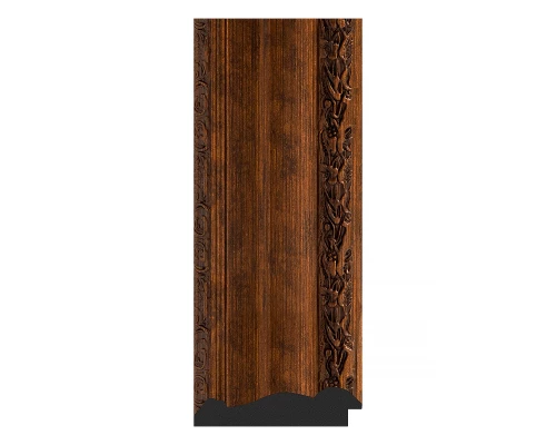 Зеркало настенное Octagon EVOFORM в багетной раме состаренная бронза с орнаментом, 67х67 см, BY 7392