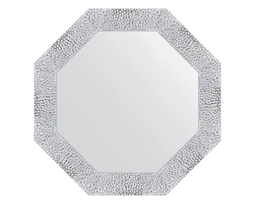 Зеркало настенное Octagon EVOFORM в багетной раме чеканка белая, 57х57 см, BY 7398