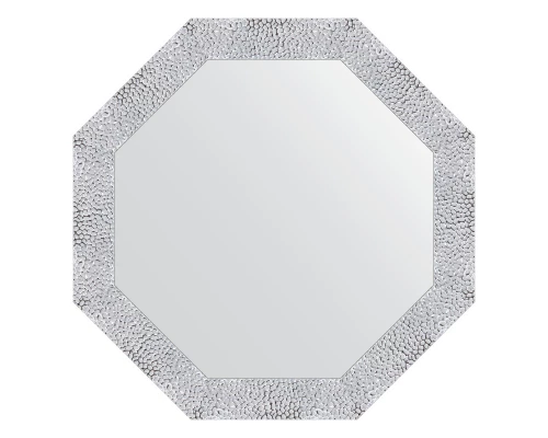 Зеркало настенное Octagon EVOFORM в багетной раме чеканка белая, 67х67 см, BY 7399
