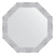 Зеркало настенное Octagon EVOFORM в багетной раме чеканка белая, 67х67 см, BY 7399