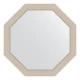 Зеркало настенное Octagon EVOFORM в багетной раме травленое серебро, 54х54 см, BY 7400