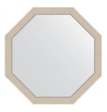 Зеркало настенное Octagon EVOFORM в багетной раме травленое серебро, 64х64 см, BY 7401