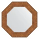 Зеркало настенное Octagon EVOFORM в багетной раме медная кольчуга, 61х61 см, BY 7406