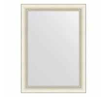 Зеркало настенное  EVOFORM в багетной раме белый с серебром, 54х74 см, BY 7615