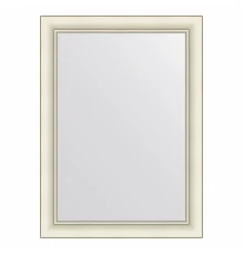 Зеркало настенное  EVOFORM в багетной раме белый с серебром, 54х74 см, BY 7615