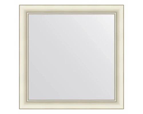 Зеркало настенное  EVOFORM в багетной раме белый с серебром, 64х64 см, BY 7618
