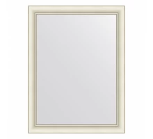 Зеркало настенное  EVOFORM в багетной раме белый с серебром, 64х84 см, BY 7619