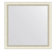 Зеркало настенное  EVOFORM в багетной раме белый с серебром, 74х74 см, BY 7621