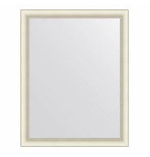 Зеркало настенное  EVOFORM в багетной раме белый с серебром, 74х94 см, BY 7622