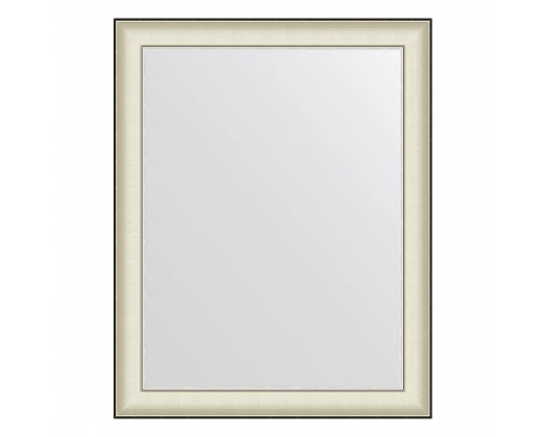 Зеркало настенное  EVOFORM в багетной раме белая кожа с хромом, 78х98 см, BY 7633