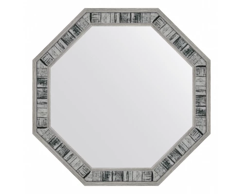 Зеркало настенное Octagon EVOFORM в багетной раме состаренное дерево, 49х49 см, BY 7412