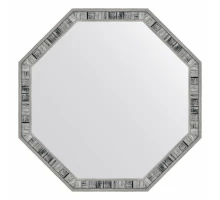 Зеркало настенное Octagon EVOFORM в багетной раме состаренное дерево, 69х69 см, BY 7414
