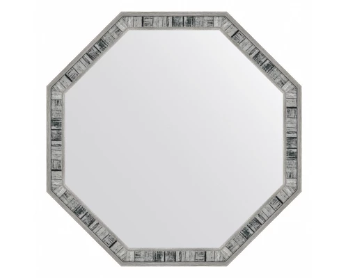 Зеркало настенное Octagon EVOFORM в багетной раме состаренное дерево, 69х69 см, BY 7414
