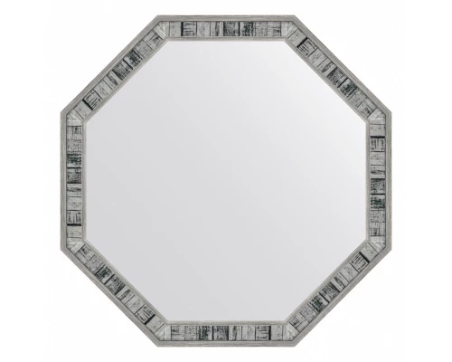 Зеркало настенное Octagon EVOFORM в багетной раме состаренное дерево, 64х64 см, BY 7420