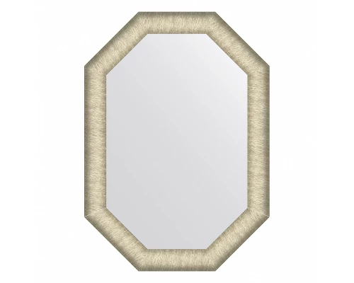 Зеркало настенное Octagon EVOFORM в багетной раме брашированное серебро, 50х70 см, BY 7424