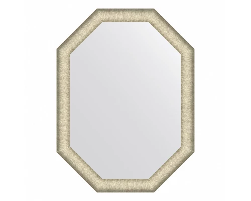 Зеркало настенное Octagon EVOFORM в багетной раме брашированное серебро, 60х80 см, BY 7426