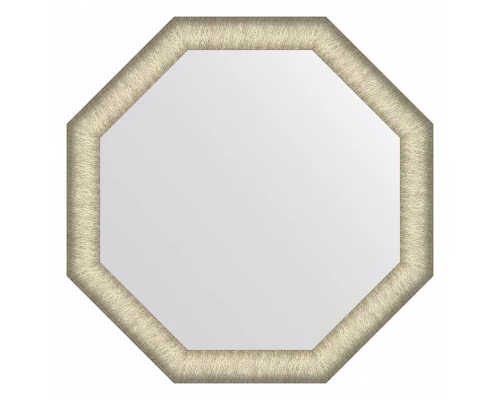 Зеркало настенное Octagon EVOFORM в багетной раме брашированное серебро, 65х65 см, BY 7429