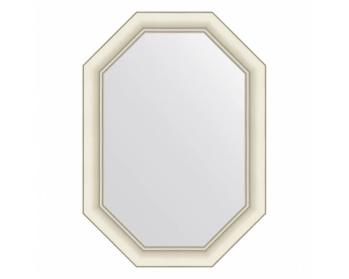 Зеркало настенное Octagon EVOFORM в багетной раме белый с серебром, 51х71 см, BY 7433
