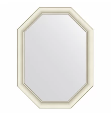 Зеркало настенное Octagon EVOFORM в багетной раме белый с серебром, 61х81 см, BY 7435