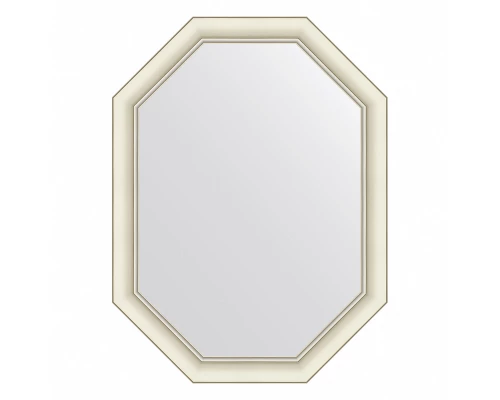 Зеркало настенное Octagon EVOFORM в багетной раме белый с серебром, 61х81 см, BY 7435